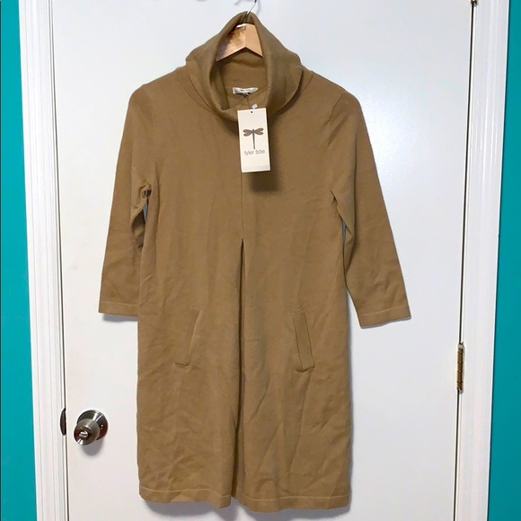 Tyler Boe Sweaters - Tyler Boe Kim Cowl Neck Cashmere Blend Tunic Dress